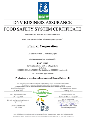 Certification